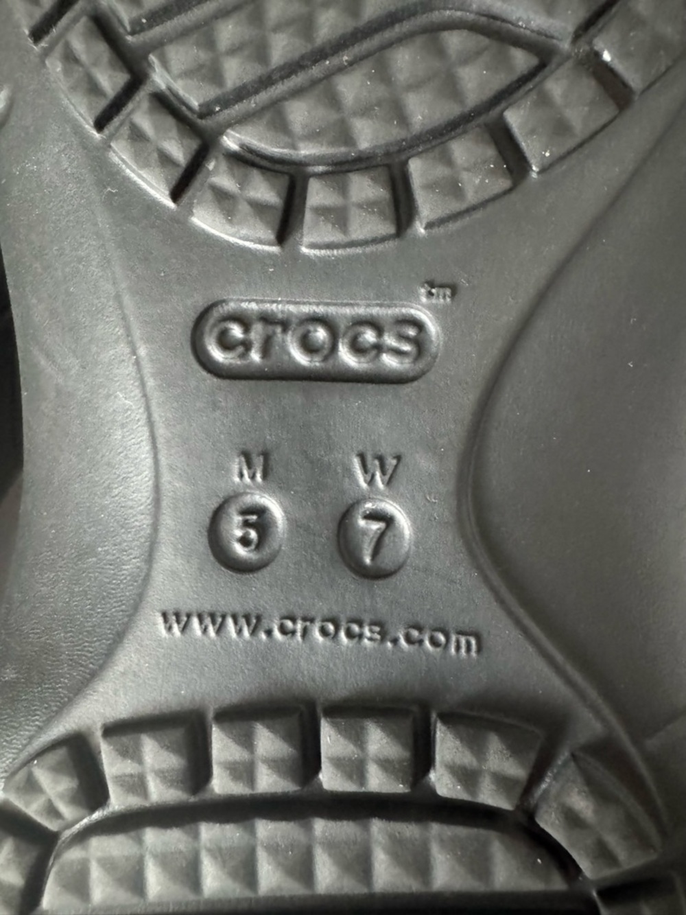 CROCS Black Dual-Comfort Flip Sandals - Picture 6 of 6